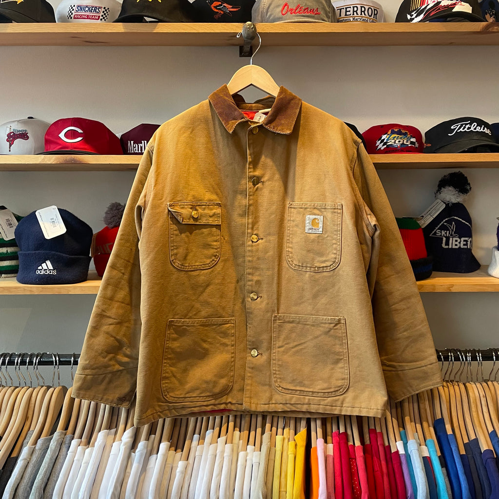 Vintage 90 s Carhartt Cadillac Grand Blanc Plt. Chore Coat CobbleStore Vintage