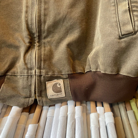 Vintage 1998 Carhartt Santa Fe Brown Zip Canvas Jacket