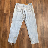 Vintage 80's Levi's 550 Orange Tab Distressed Jeans