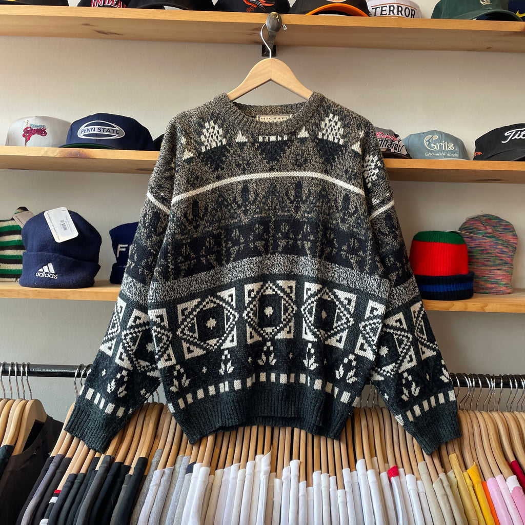 Vintage 80 s Michael Gerald Knit Crewneck Sweater CobbleStore Vintage