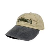 Two-tone cap with 'Richmond' text on a white background