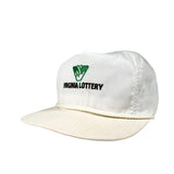 Vintage 90's Virginia Lottery White Rope Hat