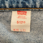 Vintage 1997 Levis 517 Mid-Wash Boot Cut Jeans