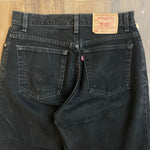 Vintage 2000 Levi's 550 Tapered Black Jeans