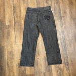 Modern Y2K Rocawear Baggy Embroidered Black Jeans