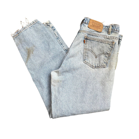 Vintage 80's Levi's 550 Orange Tab Distressed Jeans