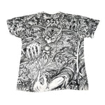 Vintage 90's Morbid Rags All Over Print Warlock T-Shirt