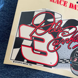 Vintage 90's Dale Earnhardt Racing Static Cling Decal Sticker