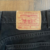 Vintage 2000 Levi's 550 Tapered Black Jeans