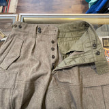 Vintage 1960's M&S German Cargo Wool Military Pants