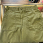 Vintage 1983 OG-507 Military Green Sateen Trouser Pants