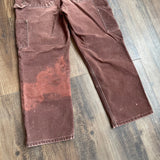 Modern 2021 Carhartt Bleached Brown B01 Double Knee Pants