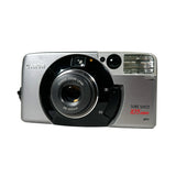 Canon Sure Shot 105 camera on a white background