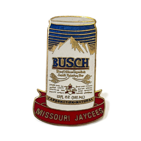 Vintage 80's Missouri Jaycees Busch Beer Enamel Pin