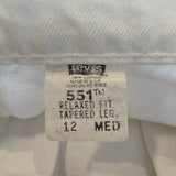 Vintage 1996 Levis 551 White Jeans