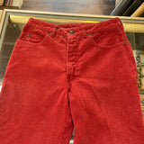 Vintage 80's Calvin Klein High Waisted Red Twill Pants