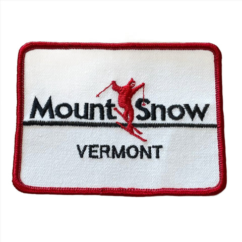 Vintage 90s Mount Snow Vermont Ski Resort Patch