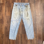 Vintage 80's Levi's 550 Orange Tab Distressed Jeans