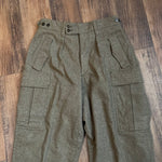 Vintage 1960's M&S German Cargo Wool Military Pants