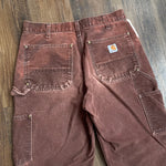 Modern 2021 Carhartt Bleached Brown B01 Double Knee Pants