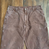 Vintage 2005 Carhartt B11 Distressed Brown Carpenter Pants