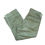 Vintage 80's OG-507 Military Green Sateen Trouser Pants