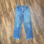Vintage 1986 Women's Levis 505XX Raw Hem Denim Jeans