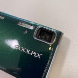 Vintage 2008 Nikon Coolpix S52 Eco-Green 9MP Digital Camera