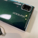 Vintage 2008 Nikon Coolpix S52 Eco-Green 9MP Digital Camera