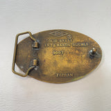 Vintage 1978 Carpenter Solid Brass Belt Buckle