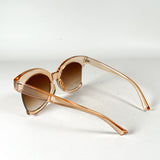 Vintage Y2K Oversized Peach Translucent UV400 Gradient Sunglasses