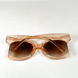 Vintage Y2K Oversized Peach Translucent UV400 Gradient Sunglasses