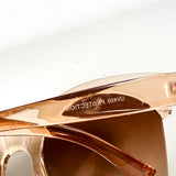 Vintage Y2K Oversized Peach Translucent UV400 Gradient Sunglasses