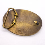 Vintage 80's NRA Member "Vote Gun Rights" Brass Belt Buckle