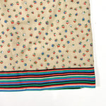 Vintage 90's Halter Sundress with Striped Bodice and Floral Skirt