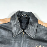 Vintage 90's Victory Motorcycle Polaris Leather Cafe Racer Jacket