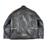 Vintage 90's Victory Motorcycle Polaris Leather Cafe Racer Jacket