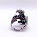 Modern Y2K Skull Fleur-de-Lis Cross Stainless Steel Gothic Ring
