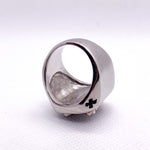 Modern Y2K Skull and Crossbones Stainless Steel Signet Ring