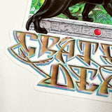Vintage 1989 Grateful Dead Black Panther by Mikio Jungle Art Sticker