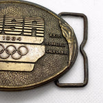 Vintage 1984 USA Sarajevo & Los Angeles Olympic Games Belt Buckle
