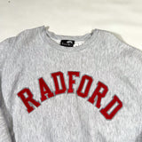 Vintage 90’s Radford University Gray Crewneck Sweatshirt