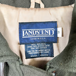 Vintage 90's Lands' End Wool Chinstrap Jacket