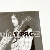 Vintage 90's Jimmy Page Black & White Photo Rock Sticker