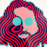 Vintage 90's Psychedelic Jerry Garcia Face Sticker