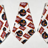 Vintage 80's Schlitz Beer Logo Print Set of 3 Fabric Panels