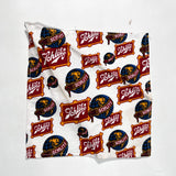 Vintage 80's Schlitz Beer Logo Print Set of 3 Fabric Panels