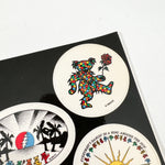 Vintage 80's Grateful Dead Dancing Bears Post-Cal Sticker Sheet