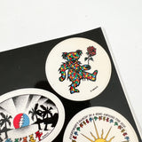 Vintage 80's Grateful Dead Dancing Bears Post-Cal Sticker Sheet