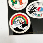 Vintage 80's Grateful Dead Dancing Bears Post-Cal Sticker Sheet